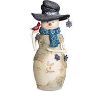 Pavilion Gift Company 81126 Let It Snow Snowman Figurine, 6"