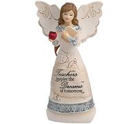Pavilion Gift Company 82344 Elements Teacher Angel Figurine, 4-1/2-Inch, Silver