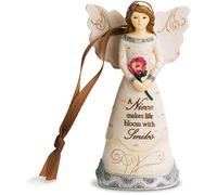 Pavilion Gift Company 82350 Niece Ornament/Angel Figurine, 4-1/2-Inch, Silver