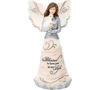 Pavilion Gift Company - Blessed - 7.5" Angel Holding a Bunny