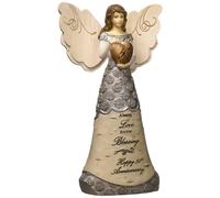 Pavilion Gift Company Elements Angels 82421 Figurine, Silver