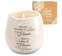 Pavilion Gift Company In Memory of Loved One Ceramic Soy Wax Candle, Tan, 8 Oz