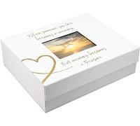 Pavilion Gift Company Keepsake Box, White, 11" x 9"