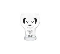 Pavilion Gift Company - Paws Off My Brew - Dog - 15 oz Pilsner Beer Glass Stein Puppy Doggy K9 Dog Love Mom Dad