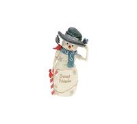 Pavilion Gift Company - Sweetest of Friends - 5" Hand Painted Resin The BirchHearts Collectible Snowman Figurine Decorative Holiday Christmas Decor Statue Cardinal Blue Jay Bird Lover