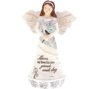 Pavilion Gift Company - The Best Things in Life - 8" Ebony African American Angel Figurine Religious God Jesus Christ Gift Home Decor Present