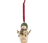 Pavilion Gift Company You Light Up The Season-4 Inch Collectible Snowman Ornament, White