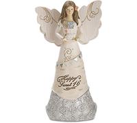 Pavilion - Happy Sweet 16 - Angel Figurine Holding a Birthday Cake 6 Inches