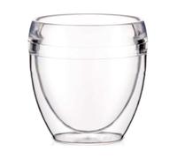 PAVINA Outdoor Double Wall Tumbler, shatterproof, 0.25 l, Set of 6