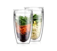 PAVINA TO GO 2 Pcs Double Wall Tumbler Bodum Clear One Size