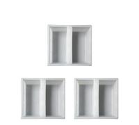 Paving Mould 1/3pcs Plastic Garden Path Mold Pavement DIY Maker Paving Cement Brick The Stone Road Moulds Tool Decoration Mould(3pcs)