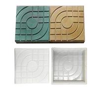 Paving Mould 27x27x4cm Plastic Brick Maker Mold DIY Square Garden Path Concrete Paving Pavement Walkway Design Building Accessories