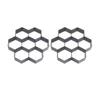Paving Mould 2X DIY Patio Walk Maker Stepping Stone Concrete Paver Mold Reusable Path Garden Paving Molds 30 * 30cm