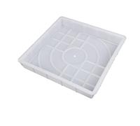 Paving Mould Diy Path Maker Plastic Brick Mold Paving Pavement Walkway Molds Path Maker Middle Of Hole Shape Garden Path Concrete Paving Moulds(B25x25cm)