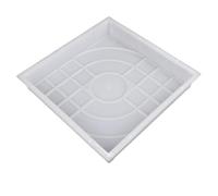 Paving Mould Diy Path Maker Plastic Brick Mold Paving Pavement Walkway Molds Path Maker Middle Of Hole Shape Garden Path Concrete Paving Moulds(D 30x30cm)