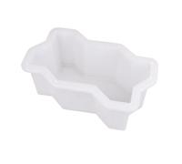 Paving Mould Diy Path Maker Plastic Brick Mold Paving Pavement Walkway Molds Path Maker Middle Of Hole Shape Garden Path Concrete Paving Moulds(H 22x11cm)