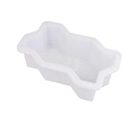 Paving Mould Diy Path Maker Plastic Brick Mold Paving Pavement Walkway Molds Path Maker Middle Of Hole Shape Garden Path Concrete Paving Moulds(I 22x11cm)