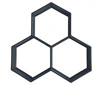 Paving Mould,Paving Slabs Moulds Concrete Molds Path Mold DIY Reusable Concrete Paving Mold Cement Brick Mold Stone Garden Floor Road Pave Scraper(F 36x36cm)