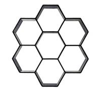 Paving Mould,Paving Slabs Moulds Concrete Molds Path Mold DIY Reusable Concrete Paving Mold Cement Brick Mold Stone Garden Floor Road Pave Scraper(D 30x30cm)
