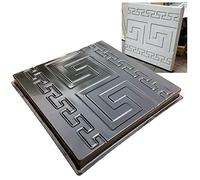 Paving Mould,Paving Slabs Moulds Plastic Molds for Concrete Plaster Wall Art Decor Panel Stone Slate Paving Mould Tiles for Garden Decoration 32x32x2.5cm