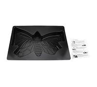 Paving Pavement Concrete Mould Stepping Stone Mold Garden Lawn Path Paver Walk Durable ABS Plastic Geometric Butterfly Design for DIY Garden Balcony Landscaping Black 44x31x4.5cm