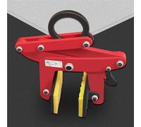 Paving Slab Lifter Heavy Duty Chain Clamp, Vertical Loading Stone Lifting Clamp for Easy Handling of Large Concrete Pavers and Slabs