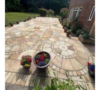 Paving Stones Direct Fossil Mint Sandstone Cirlce (2.4M) Inc. Sok
