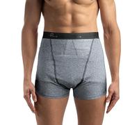PAVIS Men’s Ostomy Support Boxer - Dual Internal Stoma Pockets (Left & Right) | AirGenix Breathable Antibacterial Fabric, Mild Compression, Wide Waistband - Discreet Everyday & Sport Underwear