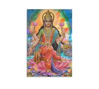 Pavithra Lakshmi Hinduism Poster Indian Gods Religious Ritual Culture Canvas Gifts Picture Painting Posters Room Decor Home Decorative 16x24inch(40x60cm)