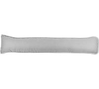 Pavla-Outlet Plain Dyed Fabric Draught Excluder Hollowfibre Filled Draught Stopper Cushion Bottom of Door/Window Draft Guard/Energy Saver Draft Insulator - 90x18cm (Silver, Pack of 4)