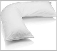 Pavla-Outlet V Shaped Pillow Virgin Hollowfibre Filled - Nursing, Pregnancy, Soft Maternity Full Body Pillow - Back & Neck Support, Orthopaedic 100% Polyester High Grade Medical Cushion - 54 x 77cm
