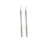 Pavnso 2pcs 2 in 1 Durable Professional Lash Lift Tool, Stainless Steel Tool Kit Metal Rods, Eyelash Separator for Beauty Salons/Makeup Artists（Gold+Silver