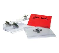 Pavo Announce 54 X 90 mm Combi Clip Name Badge, Pack Of 50