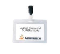 Pavo Announce 54 X 90 mm Self Laminating Badge, Pack Of 25