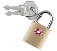 Pavo Brass Key lock Padlock Brass, Steel 20 mm