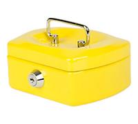 Pavo Cash Box Key lock 125 x 94 x 60 mm Yellow