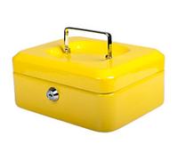 Pavo Cash Box Key lock 206 x 168 x 97 mm Yellow