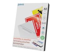 Pavo 2x125 Micron Matt A3 Laminating Pouches (Pack of 100)