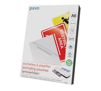 Pavo - Laminating Pouches A6 2x75 mic, Pack of 100 - Gloss