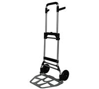 Pavo - Lightweight Folding Hand Truck with Wheels, Adjustable Portable Sack Truck, Compact 120kg Capacity Trolley - 8001040