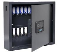 Pavo Magnettag Key Cabinet 20 Hooks Fingerprint lock 8015641 Dark Grey