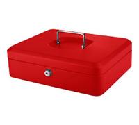 Pavo Money Manager Cash Box Key lock 300 x 250 x 88 mm Red