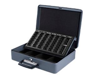 Pavo Money Manager EUR Cash Box Key lock 368 x 280 x 115 mm Dark Grey