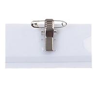 Pavo Name Badge Combi clip 7.5 x 4 x 4 cm PVC (Polyvinyl Chloride) Pack of 50