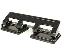 PAVO Premium "20 Sheet Capacity" 4-Hole Puncher with Lock - Black