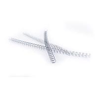 Pavo - Premium Wire Binding Spines A4, 12.7 mm, 34 Loops, 3:1 Pitch, Capacity 81-100 Sheets, Silver, Pack of 100-8002214