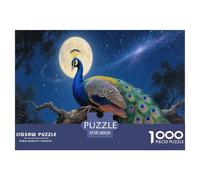 Pavo Real 1000 Piece Jigsaw Puzzles for Adults Challenging Puzzle Educational Adults Age 12 Years Up - Challenge Edition Hard Puzzle for 70x50cm/1000pcs Family Decorations