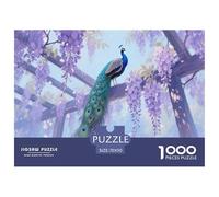 Pavo Real 1000 Pieces Portable Jigsaw Puzzle Age 3+ Cool Collage Effect, Home Decoration, Educational, Challenging 70x50cm/1000pcs