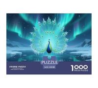 Pavo Real 1000 Pieces Portable Jigsaw Puzzle for Adults Quirky, Abstract Design, Fun Details, Educational, Challenging 52x38cm/1000pcs