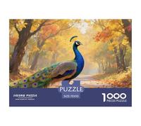 Pavo Real 1000 Pieces Wildlife Paper Jigsaw Puzzle What Happens Next Beautiful Decoration for Adults And Kids 70x50cm/1000pcs